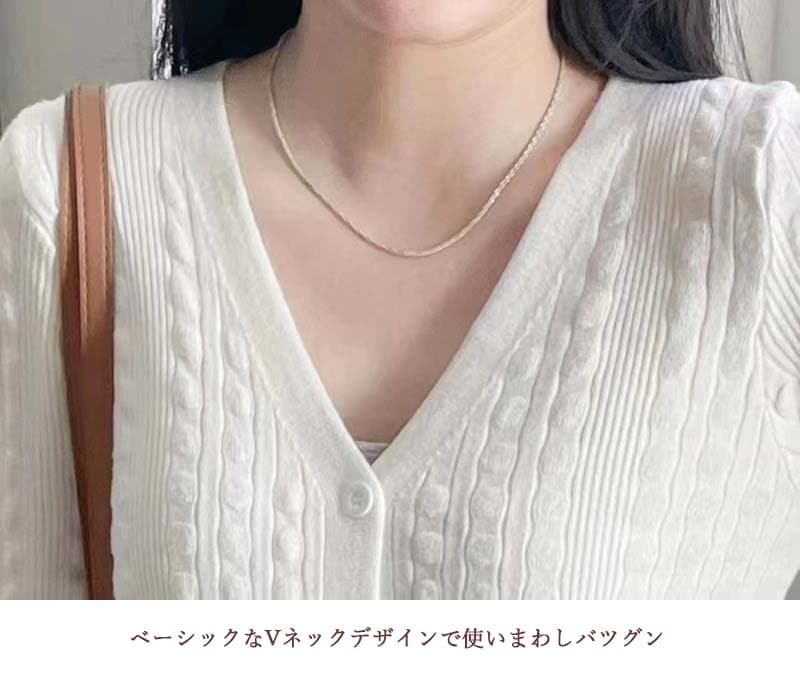 レディースカーディガン レディース Vネック ニット ショート丈 カーディガン